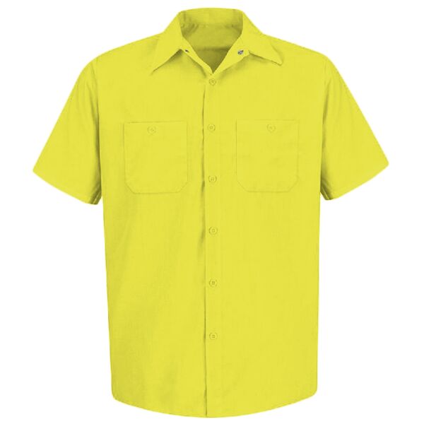 Men's Tall Enhanced Visibility Short Sleeve Work Shirt Thumbnail