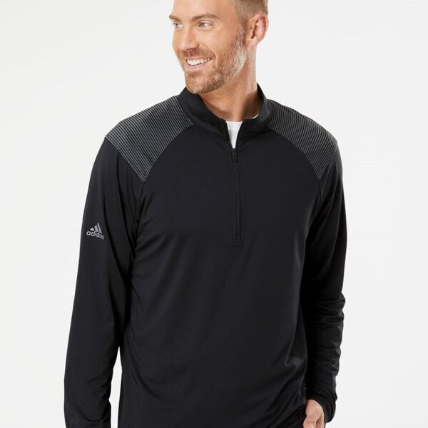 Shoulder Stripe Quarter-Zip Pullover Thumbnail
